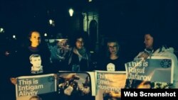 Foto İnsan hüquqları vəkili Ramute Remezaite-nin facebook səhifəsindən götürülüb