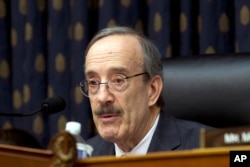 FILE - House Foreign Affairs Committee Chairman Eliot Engel, D-N.Y., speaks during a subcommittee hearing on Venezuela at Capitol Hill in Washington, Feb. 13, 2019.
