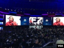 18일 한국의 ‘매일경제’가 주최한 제18회 세계지식포럼 연설에 힐러리 클린턴 전 국무장관이 참석했다.