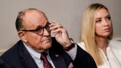 特朗普总统的私人律师、前纽约市长朱利安尼（左）（路透社资料图）