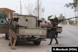 Libyan forces have been fighting each other since early April in Tripoli and 80,000 people have been displaced, May 3, 2019.