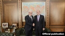 Azərbaycan xarici işlər naziri Elmar Məmmədyarov və Almaniya xarici işlər naziri Frank-Valter Ştaynmayer