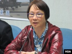 台湾执政党国民党立委罗淑蕾（美国之音张永泰 拍摄 ）