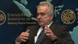 美国国安会印太事务协调员坎贝尔11月19日参加美国和平研究所(USIP)会议 （USIP 会议视频截图）