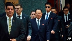 Le général nord-coréen Kim Yong Chol à New York, le 30 mai 2018.
