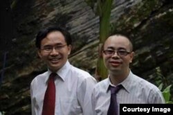 中国贵州贵阳活石教会的仰华牧师和苏天富牧师（资料图，活石教会成员提供）