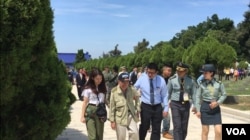 金门八二三炮战老兵受邀参加该战役60周年纪念活动。 （萧洵摄影）