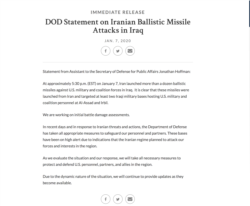美国国防部声明