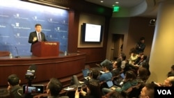 台北市长柯文哲2019年3月20日在传统基金会演讲（钟辰芳拍摄）