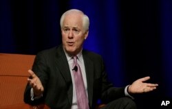 Sen. John Coryn, R-Texas, answers questions during a conservative forum, Jan. 10, 2013, in Austin, Texas.