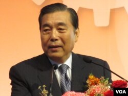 台北世贸中心董事长 王志刚（美国之音张永泰拍摄）