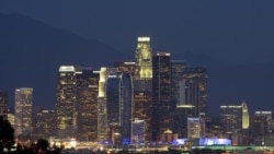 Downtown Los Angeles sparkles.