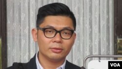 台湾在野党国民党立委许毓仁(美国之音张永泰拍摄)