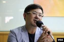 南台科技大学财经法律所助理教授罗承宗（美国之音杨明拍摄）