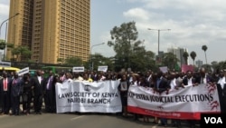 ኬንያዊያን ጠበቆች የተቃውሞ ሰልፍ አካሄዱ