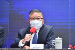 台湾国防部副部长张冠群出席1月7日上午的行政院院会后记者会。（台湾行政院提供）