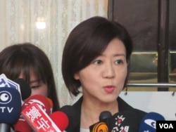 台湾在野党国民党立委王育敏(美国之音张永泰拍摄)