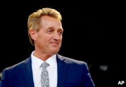 제프 플레이크 공화당 연방 상원의원이 지난 1일 미국 보스턴에서 열린 ‘포브스 30 언더 30’에 참석했다.