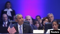 در نشست سران کشورهای قاره آمریکا در پاناما، سوزان رایس، مشاور امنیت ملی نیز آقای اوباما را همراهی کرد