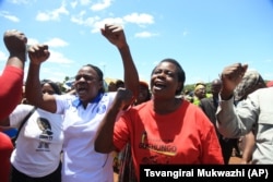 Zimbabwe War Veterans Demonstration