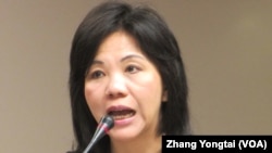 在野党民进党立委 叶宜津 (美国之音张永泰拍摄)