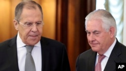 وزرای خارجۀ امریکا و روسیه