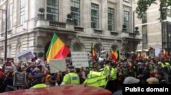 ከአውሮፓ ሰልፎች ከአንዱ ላይ የተወሰደ