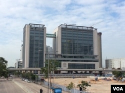 香港西九龙法院大楼(美国之音记者申华拍摄)