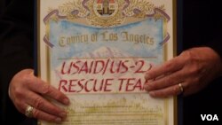 表扬状（美国之音国符拍摄）