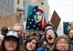 Maandamano ya kudai haki za wanawake Marekani mjini Washington, DC.