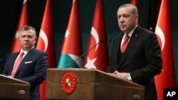 Şahê Urdunê Şah Abdullah û Serokkomarê Tirkiyê R, T, Erdogan