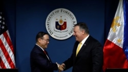 菲律宾外长洛钦 2019年3月会见到访的时任美国国务卿蓬佩奥（路透社）