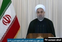 یکی از سخنرانی های تلویزیونی حسن روحانی