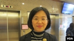 台湾执政党民进党立委苏巧慧(美国之音张永泰拍摄)