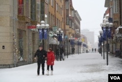 A city of around 45,000 people, residents of Ostersund, Sweden have rarely expressed anti-immigrant sentiment prior to recent attacks, which some media houses say are blamed on migrants, Ostersund, Sweden, March 19, 2016. (Heather Murdock/VOA)