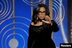 اوپرا وینفری در مراسم گلدن گلوب