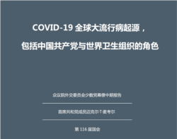 众议院外委会少数党关于SARS-CoV-2与COVID-19 全球大流行病起源以及中共和世卫组织角色的中期报告