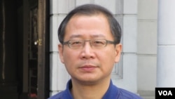 台湾在野党国民党立委吴志扬(美国之音张永泰拍摄)