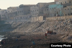 Trash heaps are seen piled up at Secundo Lido Beach in Hamarweyne, the oldest district in Somalia's capital, Mogadishu. (Courtesy - Jamal Ali)
