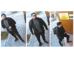 지난 2월 스페인 주재 북한대사관에 들어갈 때 CCTV에 찍힌 크리스토퍼 안. 안 씨의 변호사가 미 연방법원에 제출한 보석 재심신청서에 첨부한 사진이다.