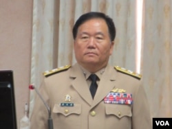 台湾海军参谋长吴天忠中将（美国之音张永泰拍摄）