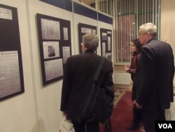 苏联报纸当年有关布哈林被判决和民众对此欢呼拥护的报道 (美国之音白桦拍摄）