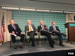 哈德逊研究所专家谈“中国在台海自设规则” (美国之音钟辰芳拍摄)