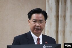台湾外交部长吴釗燮28日在立法院接受质询