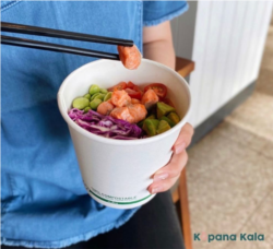 Apa artinya makanan sehat tanpa kemasan yang ramah lingkungan? Kerjasama Avano Eco dengan Kopanakala, salah satu vendor makanan di Hawaii. (Foto: IG/@avanoeco)