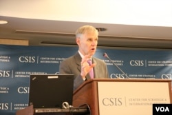 前美国在台协会主席卜睿哲 (美国之音钟辰芳拍摄)