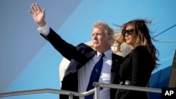 دونالدترمپ و بانوی اول ایالات متحده، روز چهارشنبه سیول را به قصد بیجینگ ترک کردند.