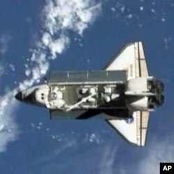 Shuttle Atlantis seen from the International Space Station