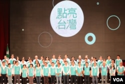 民进党立委参选人（美国之音杨明拍摄）