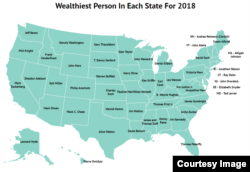 Information from Forbes/Map courtesy of Zippia